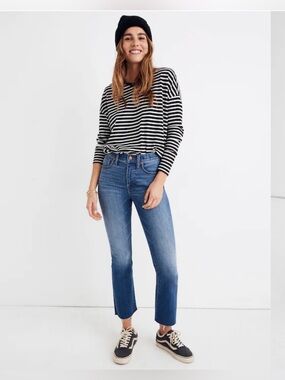 Madewell Cali Demi-Boot Jeans in Kemper Wash: Back-Seam Edition size 25